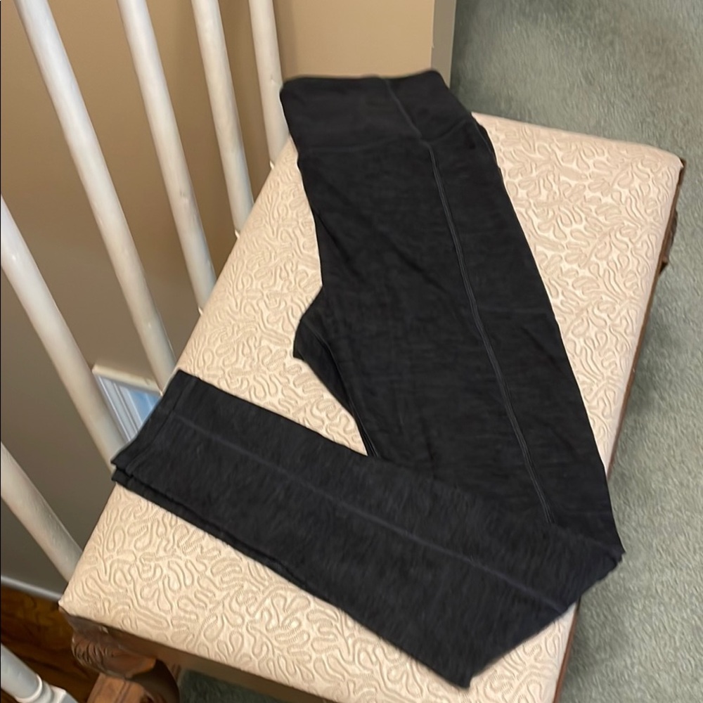 Black/Dark Grey Marled Leggings